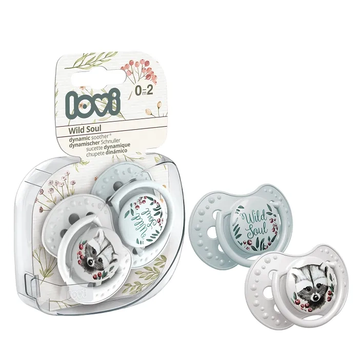 LOVI - smoczek silikonowy dynamiczny WILD SOUL BOY 2 szt. | 0-2 m