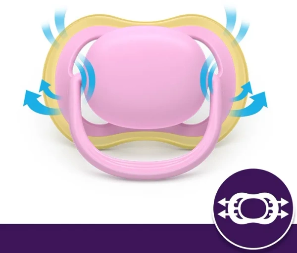 PHILIPS AVENT Ultra Air - smoczek ortodontyczny 2 szt. | 6-18 m