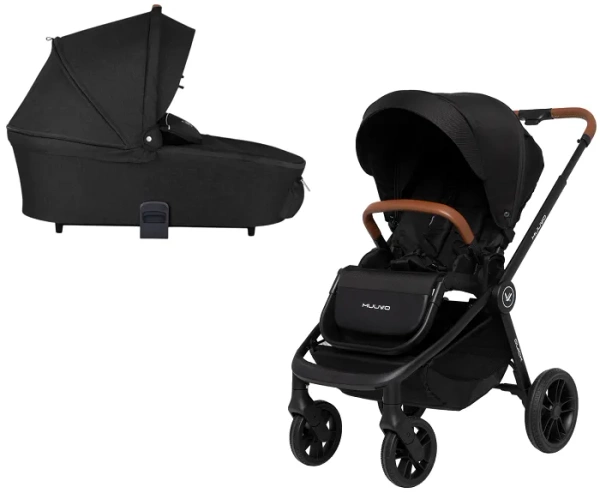 MUUVO Quick - wózek wielofunkcyjny, zestaw 2w1 z gondolą standard | Onyx Black