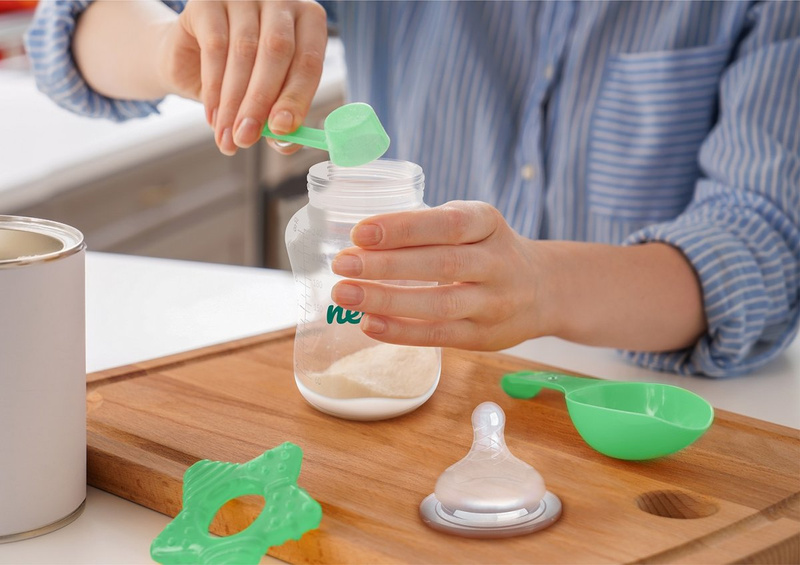 NENO Claro/Bottle 300 - 2 kolektory na mleko do biustonosza + butelka do karmienia i nauki picia ze smoczkiem 300 ml