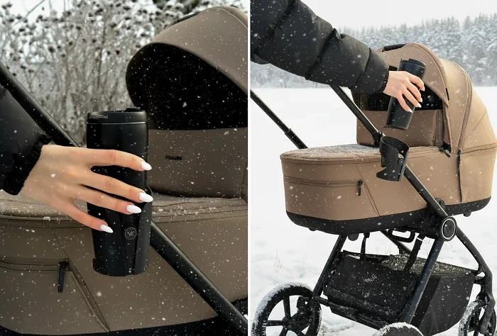 MUUVO - uniwersalny uchwyt do wózka na kubek lub butelkę