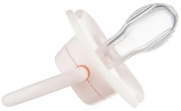 CANPOL BABIES Newborn Baby - smoczek uspokajający silikon 6-18 m symetryczny | różowy