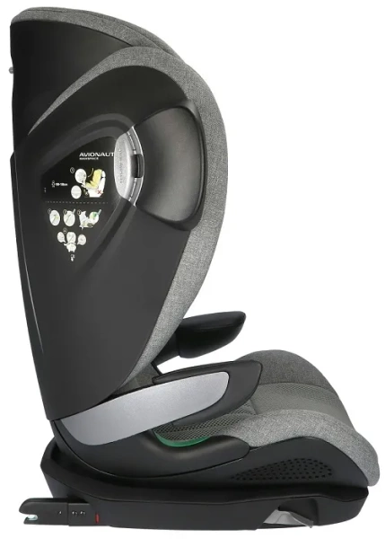 AVIONAUT MaxSpace AirFlow - fotelik samochodowy 15-50 kg, 100-150 cm | Grey
