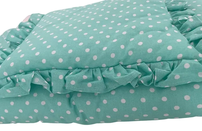 KMK - bawełniany komplet: kołderka 60x70 cm + poduszka 30x30 cm | Zielony