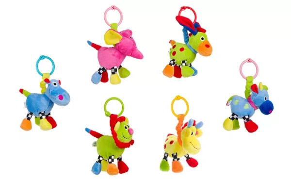 CANPOL BABIES - zabawka welurowe zwierzątka dźwiękowe | 6 wzorów