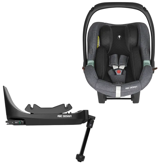 ABC DESIGN Tulip i-Size - fotelik samochodowy 0-13 kg + obrotowa baza Root | Asphalt