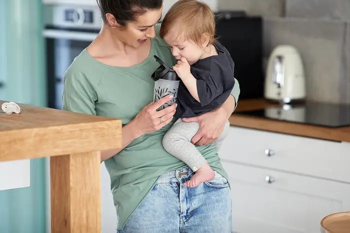 LOVI - kubek ze słomką Freestyle 350 ml Salt & Pepper | 11m+