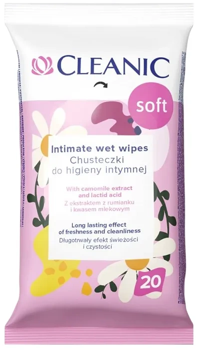 cleanic soft chusteczki do higieny intymnej