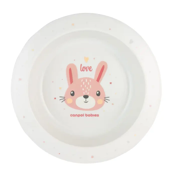 CANPOL BABIES - miska 270ml CUTE ANIMALS | KRÓLICZEK