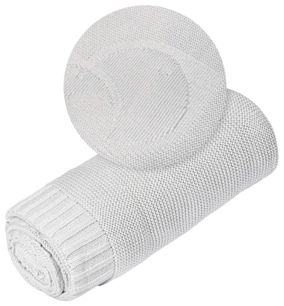 YOONCO Ptaszek - kocyk bambusowy 80x100 cm | Szary