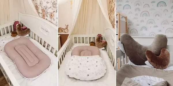 YOONCO - poduszka mała Ptaszek MINI | Beż