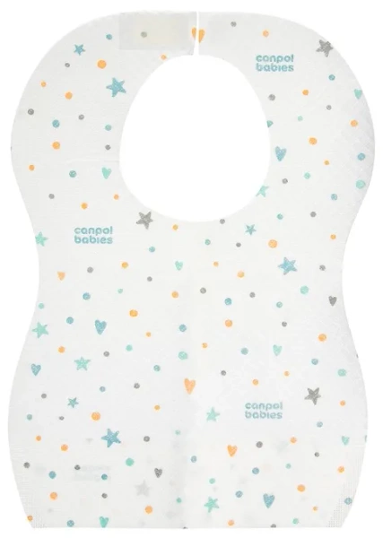 CANPOL BABIES - wodoodporne śliniaki jednorazowe z kieszonką | 10 szt.