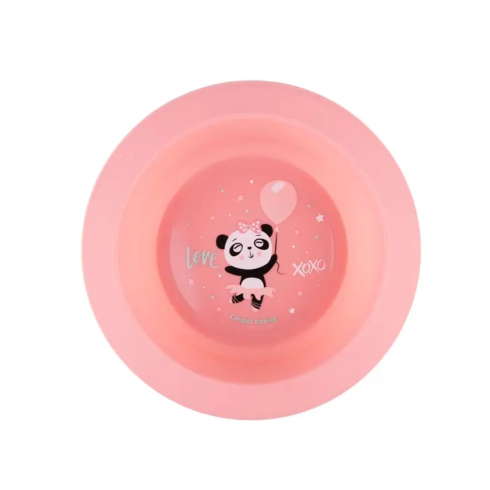 CANPOL BABIES - zestaw naczyń 2elem. EXOTIC ANIMALS | różowy