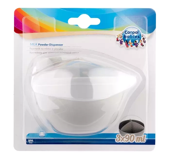 CANPOL BABIES - pojemnik na mleko w proszku szary