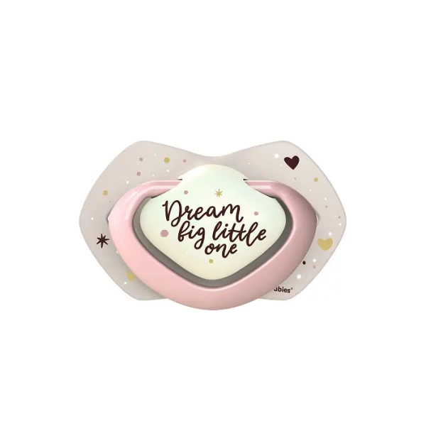 CANPOL BABIES - smoczek silikonowy 18m+ symetryczny świecący w ciemności | SLEEPY KOALA Girl 2szt.