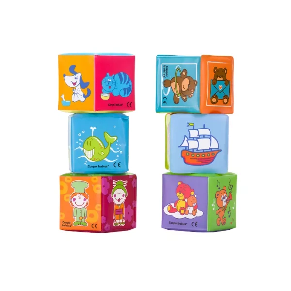 CANPOL BABIES - miękka kostka edukacyjna 6szt.