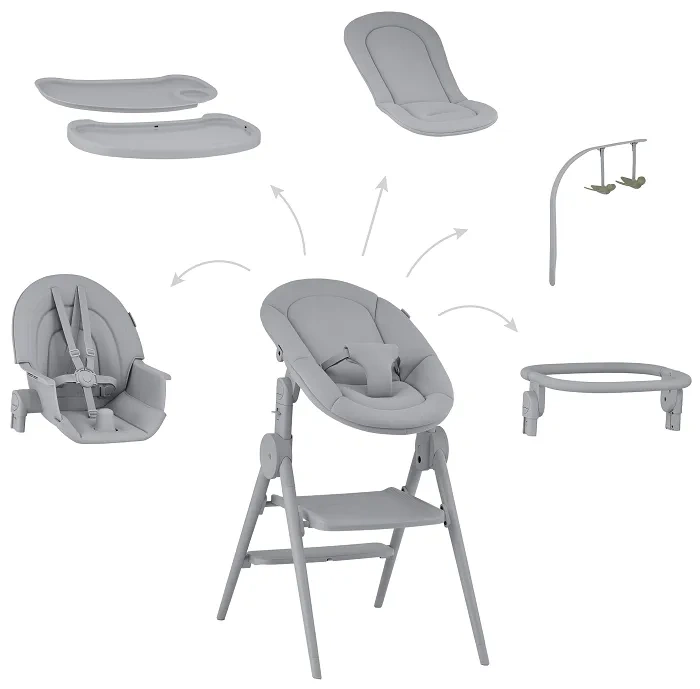 ANEX Ozy - krzesełko do karmienia 3w1 | Shade