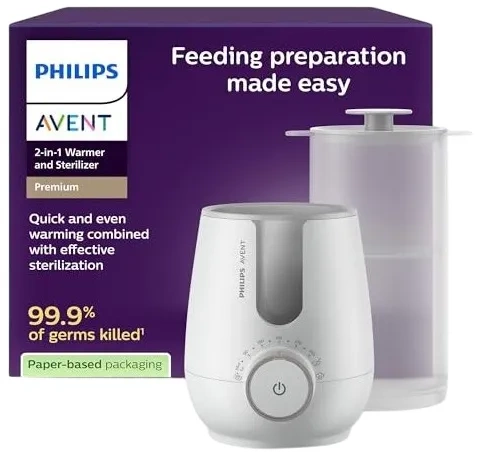 PHILIPS AVENT Warmer & Sterilizer Premium - podgrzewacz do butelek i sterylizator 2w1