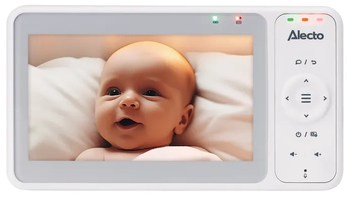 ALECTO DVM2050 - niania elektroniczna z ruchomą kamerą HD, lampką nocną i wyświetlaczem 5''