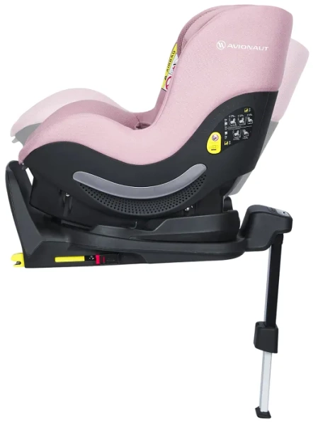 AVIONAUT Aerofix Airflow - fotelik samochodowy 0-18,5 kg + obrotowa baza IQ Orbit | Pink