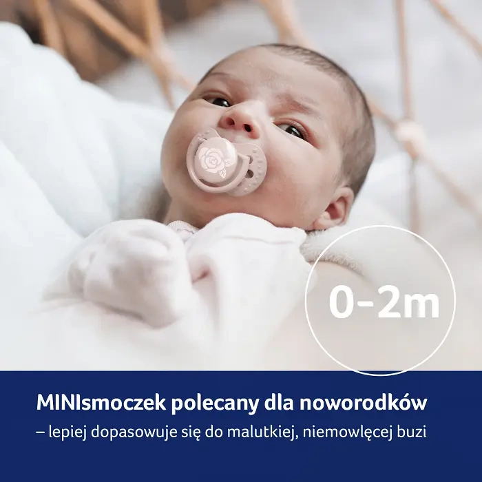 LOVI - smoczek silikonowy dynamiczny BABY SHOWER GIRL 2 szt. | 0-2 m