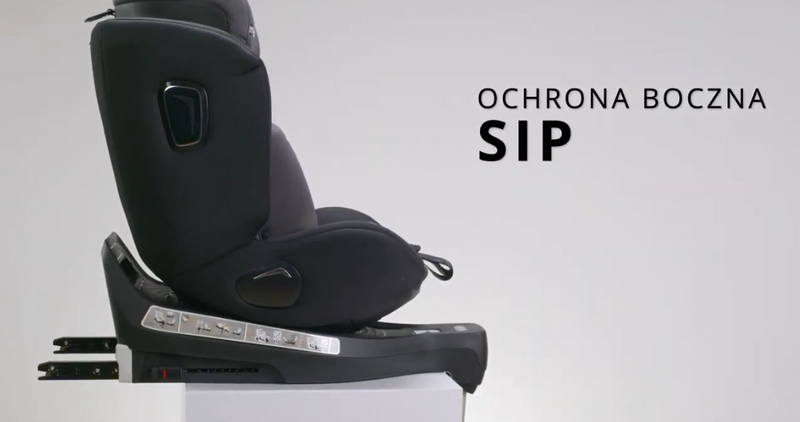 BABYSAFE Westie - obrotowy multimedialny fotelik samochodowy RWF FWF 0-18 kg | Grey-Black