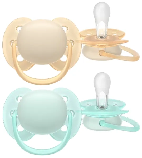 PHILIPS AVENT Ultra Soft Ultradouce - smoczek ortodontyczny 2 szt. | 0-6 m
