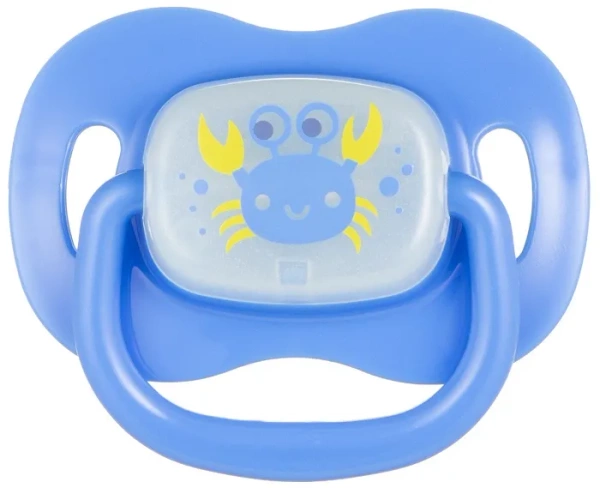 CANPOL BABIES Love & Sea - smoczek uspokajający silikon 18 m+ okrągły | niebieski