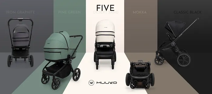 muuvo five wózek dla niemowlaka i starszego dziecka