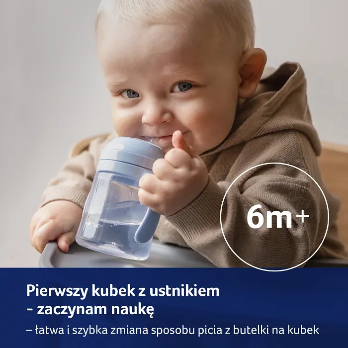 LOVI - pierwszy kubek z ustnikiem 150 ml Pink | 6m+