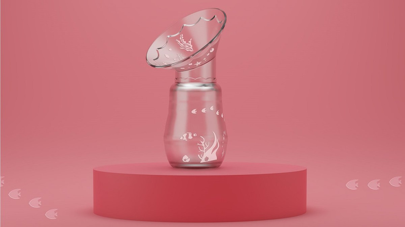 NENO Leite/Bottle 300 - kolektor na mleko MAGICZNA BUTELKA + butelka do karmienia i nauki picia ze smoczkiem 300 ml