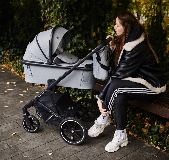 MUUVO Slick 2.0 - wózek wielofunkcyjny, zestaw 2w1 | Classic Black