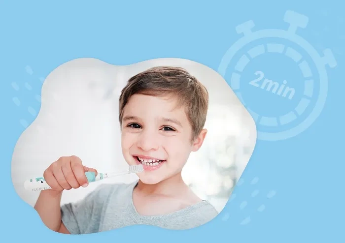 NENO Fratelli - elektroniczna szczoteczka do zębów dla dzieci od 6 lat | Blue