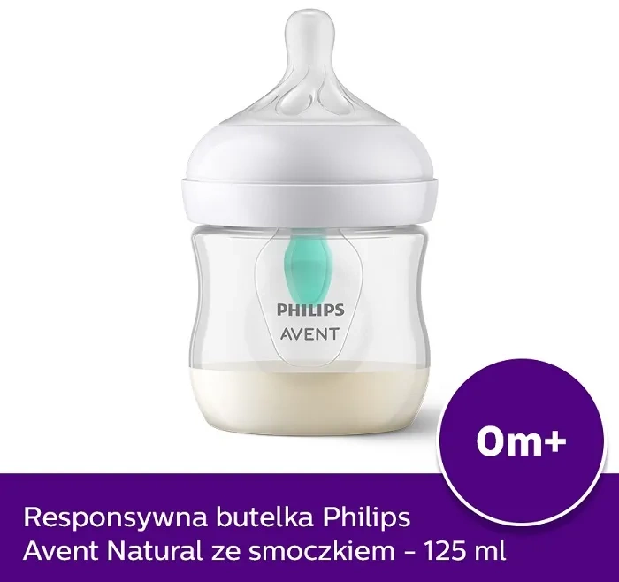 PHILIPS AVENT Natural Response - 2 x butelka z nakładką antykolkową AirFree 125 ml + 260 ml