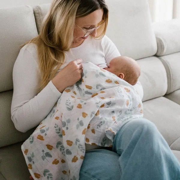 BABYONO - bawełniane pieluszki muślinowe 70x70 cm, zestaw 3 szt. | Malinowe