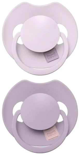 LOVI Prime - 2 x smoczek silikonowy dynamiczny 6-18 m | Lilac/Violet