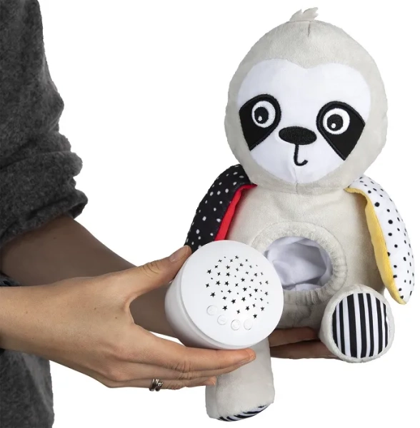 CANPOL BABIES BabiesBoo - pluszowa zabawka z pozytywką i projektorem 3w1 | Leniwiec