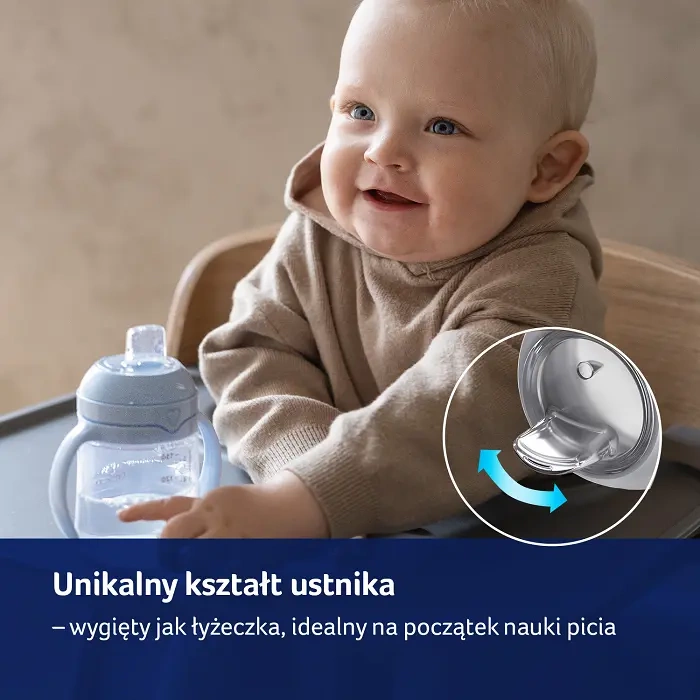 LOVI - pierwszy kubek z ustnikiem 150 ml Blue | 6m+