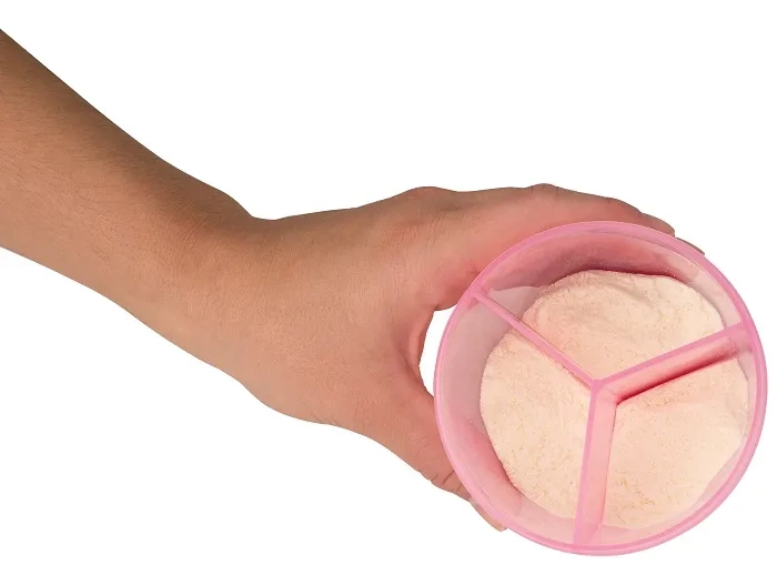 DR BROWN'S - 3-komorowy pojemnik na mleko w proszku | Różowy