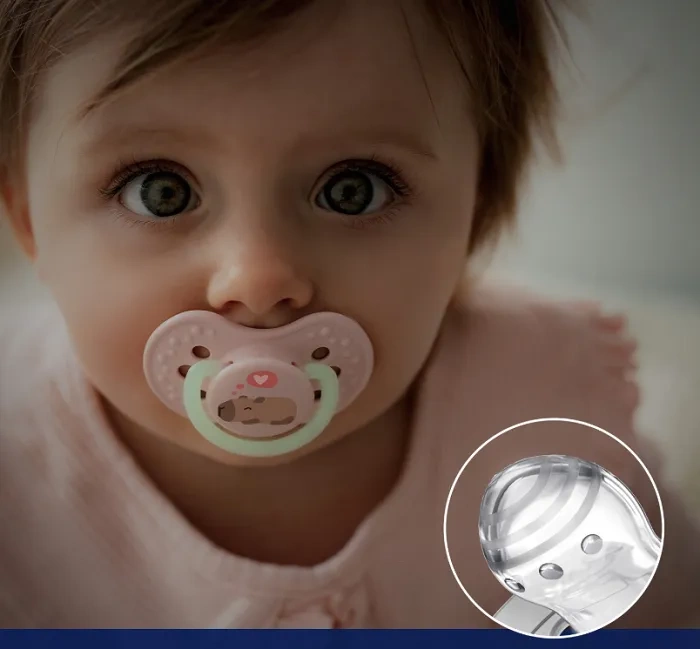 LOVI CapiChill - 2 x smoczek silikonowy dynamiczny 0-6 m | Girl