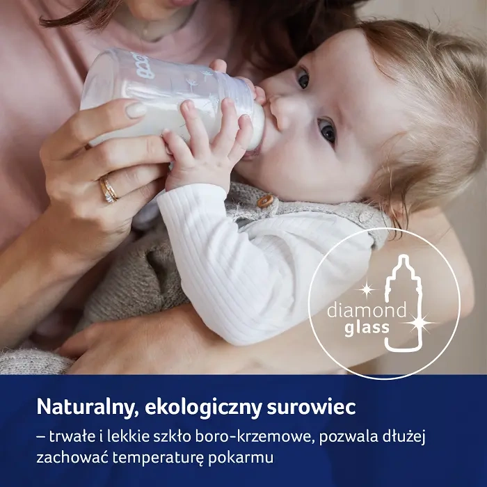 LOVI - butelka szklana Diamond Glass 150 ml Baby Shower Boy | 0m+
