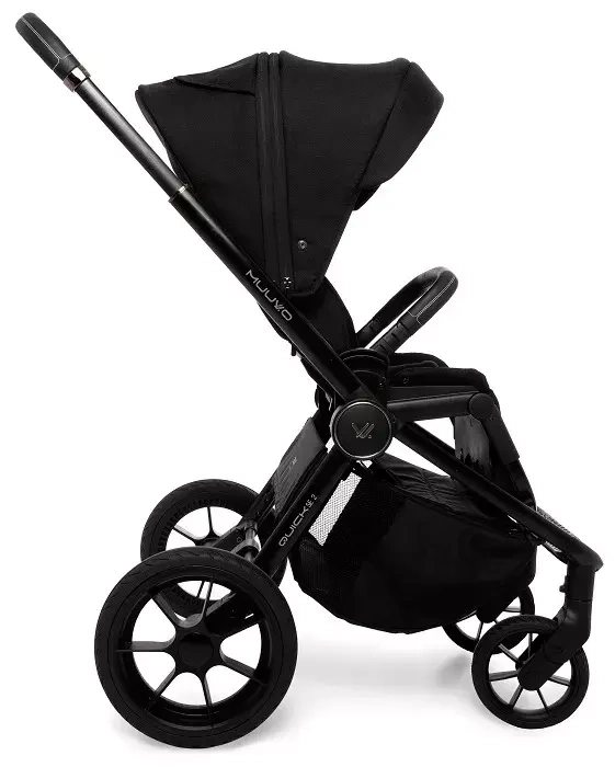 MUUVO Quick SE 2 - wózek wielofunkcyjny, zestaw 2w1 | Chromium Black (+ ADAPTERY)