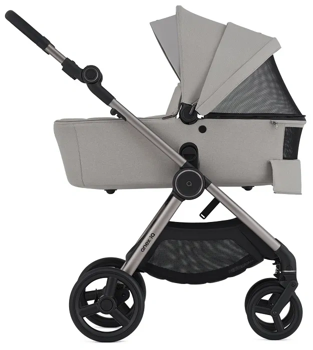 ANEX IQ Premium - wózek wielofunkcyjny, zestaw 3w1 z buggy | Silve
