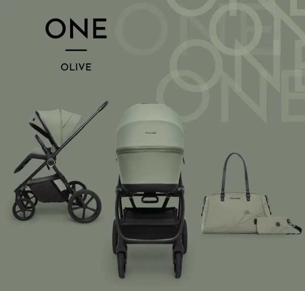 MUUVO One - wózek wielofunkcyjny, zestaw 2w1 | Olive (+ ADAPTERY)