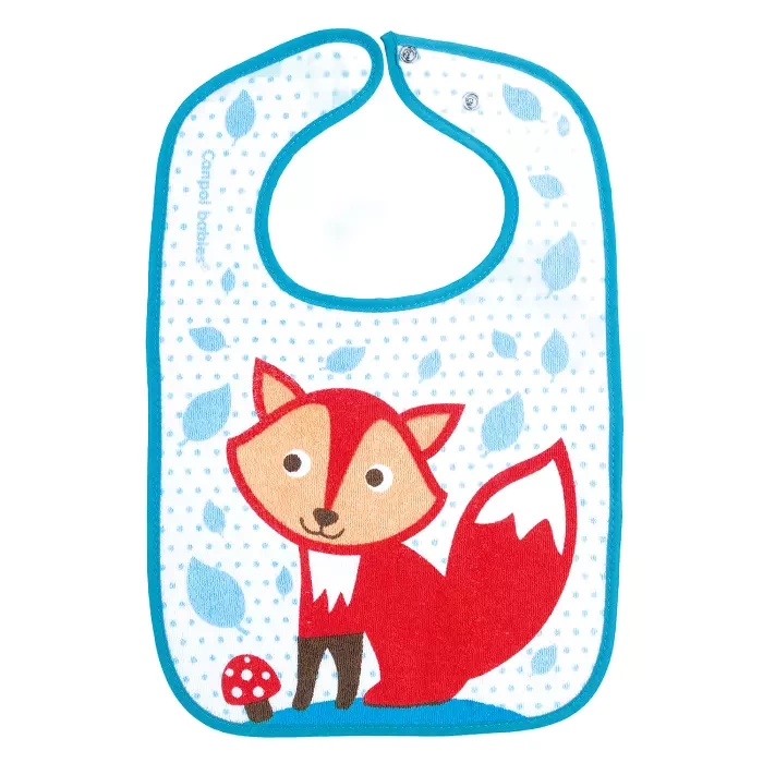 CANPOL BABIES - śliniak frotte z regulowanym zapięciem na napy | CUTE ANIMALS