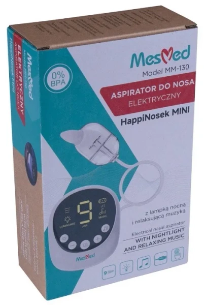 MESMED - elektryczny aspirator do nosa dla niemowląt i małych dzieci | HappiNosek Mini