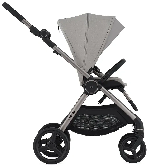 ANEX IQ Premium - wózek wielofunkcyjny, zestaw 3w1 z buggy | Silve