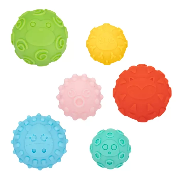 CANPOL BABIES - miękkie piłeczki sensoryczne 6 sztuk