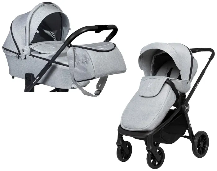 MUUVO Quick - wózek wielofunkcyjny, zestaw 2w1 z gondolą Quick 2.0 standard | Rocky Grey