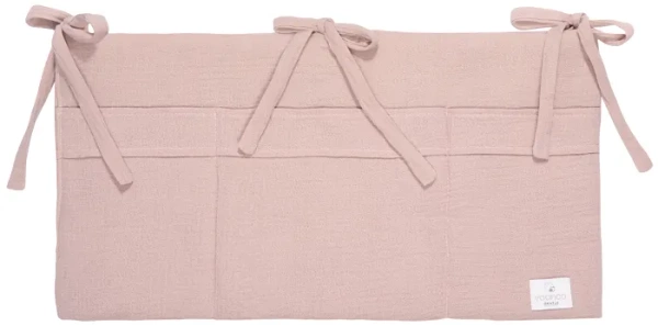 YOONCO - muślinowy organizer na łóżeczko | Brudny Róż